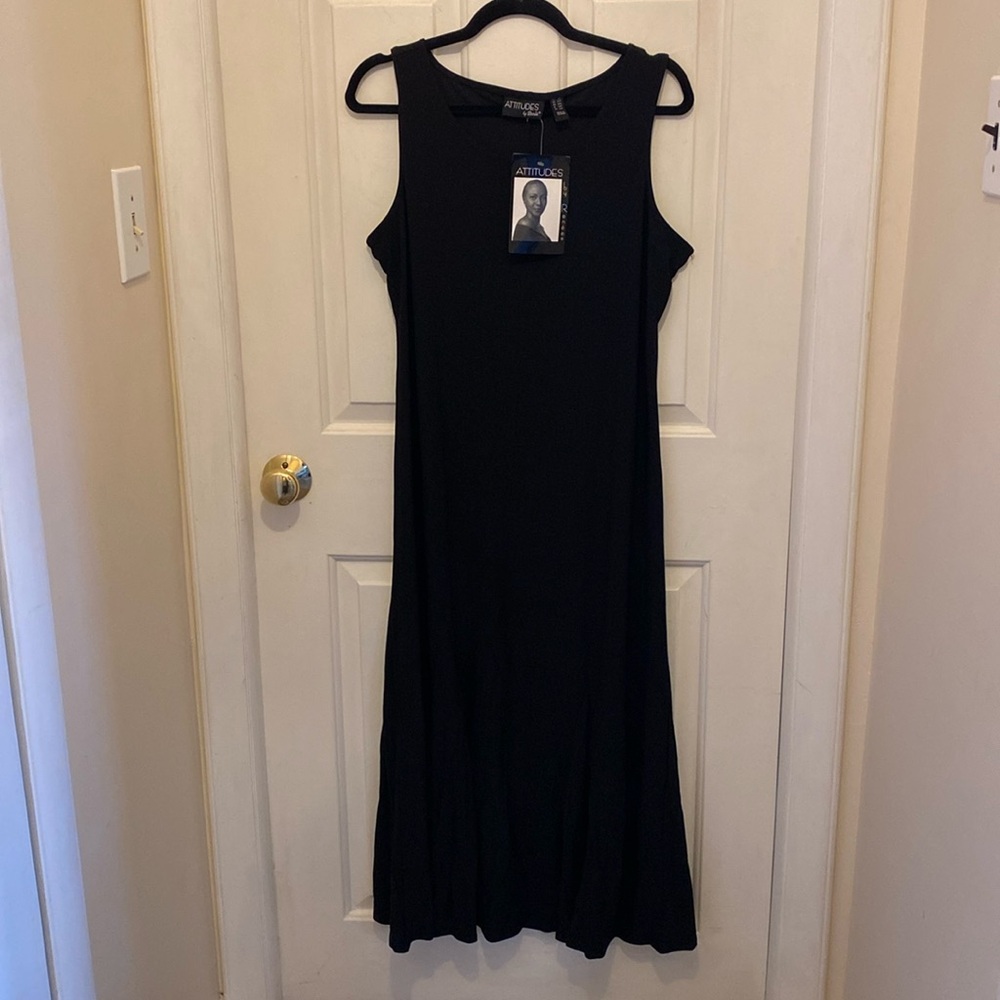NWT Black tank petite maxi dress